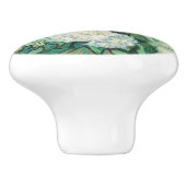 Van Gogh White Roses Art Keramikknauf (Seitenansicht)