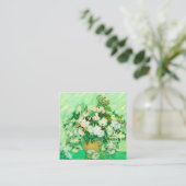 Van Gogh White Roses Begleitkarte (Stehend Vorderseite)