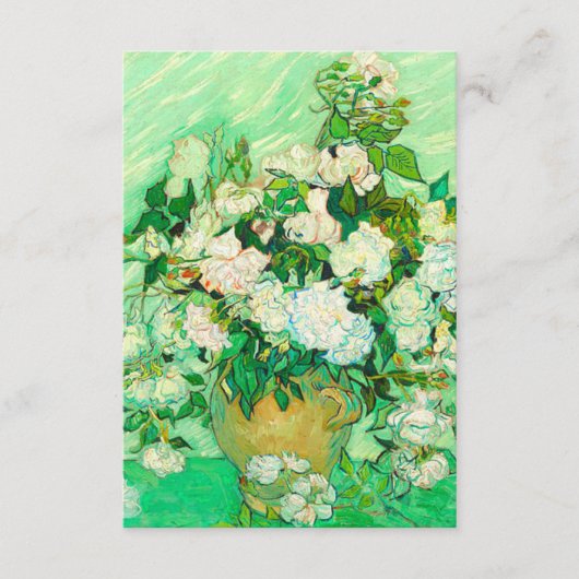 Van Gogh White Roses Begleitkarte (Vorderseite)