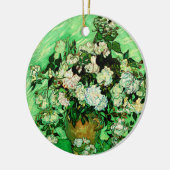Van Gogh - White Roses, berühmtes Bild Keramik Ornament (Links)