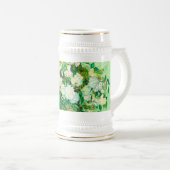 Van Gogh White Roses Bierglas (VorderseiteRechts)