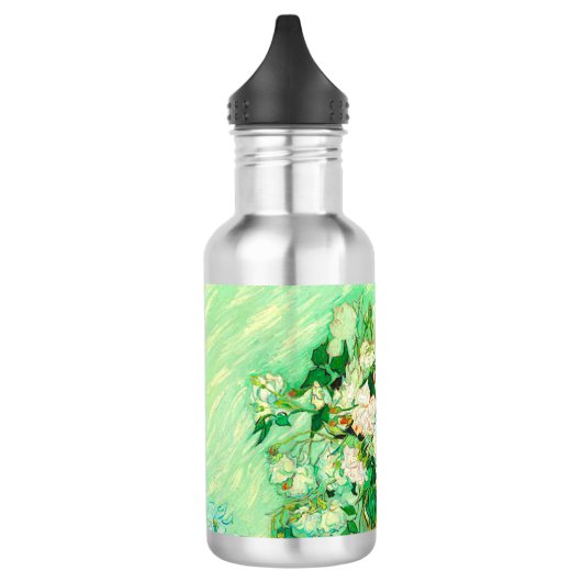 Van Gogh White Roses Edelstahlflasche (Links)