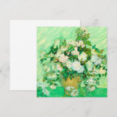 Van Gogh White Roses Einladung (Vorne/Hinten)