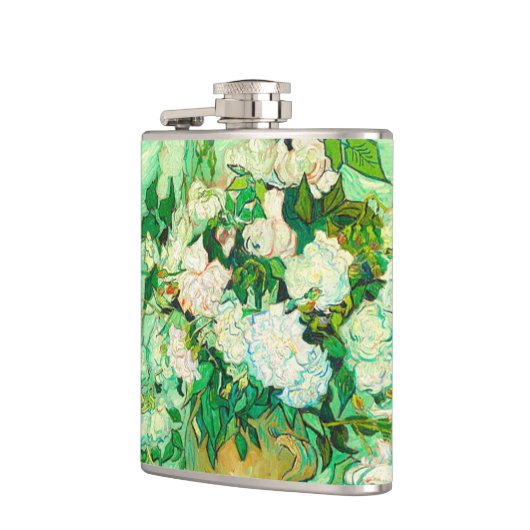 Van Gogh White Roses Flachmann (Links)