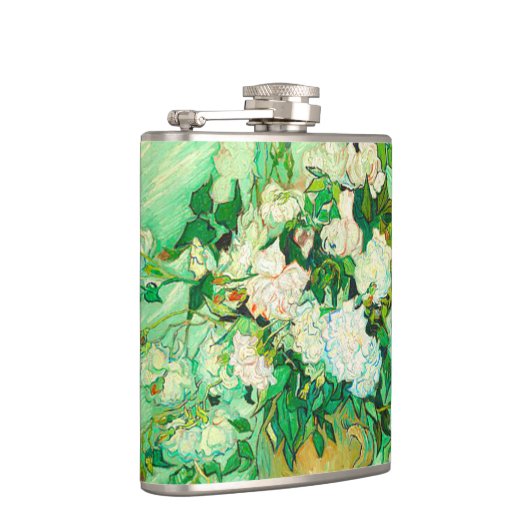 Van Gogh White Roses Flachmann (Rechts)