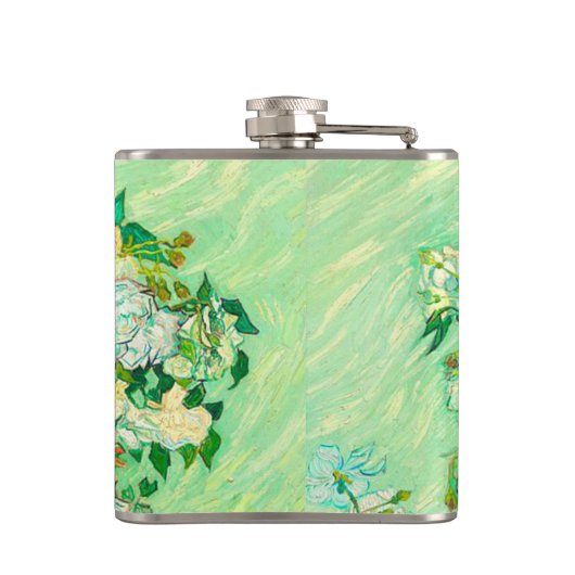 Van Gogh White Roses Flachmann (Rückseite)