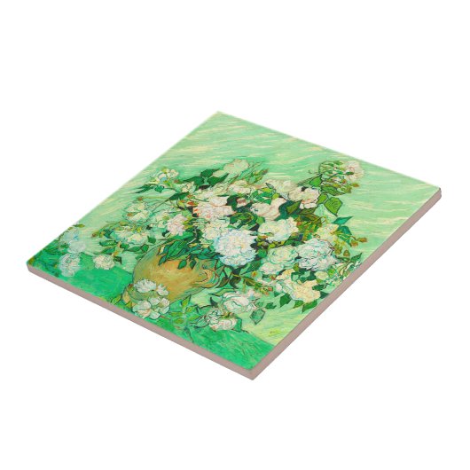 Van Gogh White Roses Fliese (Seite)
