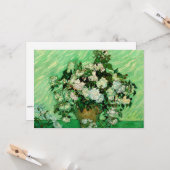 Van Gogh - White Roses Karte (Vorderseite/Rückseite Beispiel)