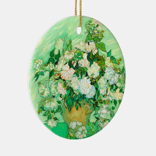 Van Gogh White Roses Keramik Ornament (Rechts)