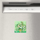 Van Gogh White Roses Magnet (In Situ (Geschirrspüler))