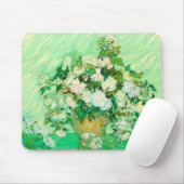 Van Gogh White Roses Mousepad (Mit Mouse)