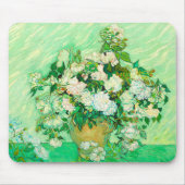 Van Gogh White Roses Mousepad (Vorne)