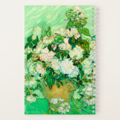 Van Gogh White Roses Notizblock (Rückseite)