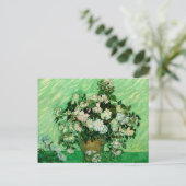 Van Gogh - White Roses Postkarte (Stehend Vorderseite)