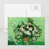 Van Gogh - White Roses Postkarte (Vorne/Hinten)