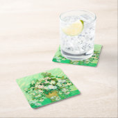 Van Gogh White Roses Rechteckiger Pappuntersetzer (Vor Ort)