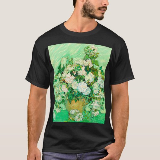 Van Gogh White Roses T-Shirt (Vorderseite)