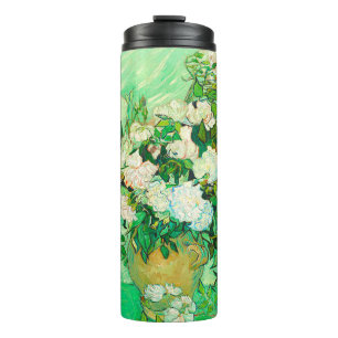 Van Gogh White Roses Thermosbecher
