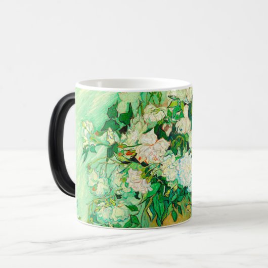 Van Gogh White Roses Verwandlungstasse (Vorderseite Links)