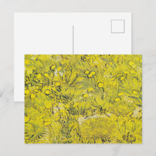 Van Gogh Wiese - Helle gelbe Wildblumen Postkarte