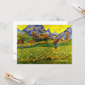 Van Gogh - Wiese in den Bergen Karte (Vorderseite/Rückseite Beispiel)