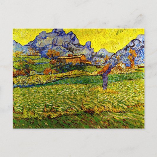 Van Gogh - Wiese in den Bergen Postkarte (Vorderseite)
