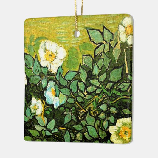 Van Gogh - Wilde Rose Keramikornament (Links)