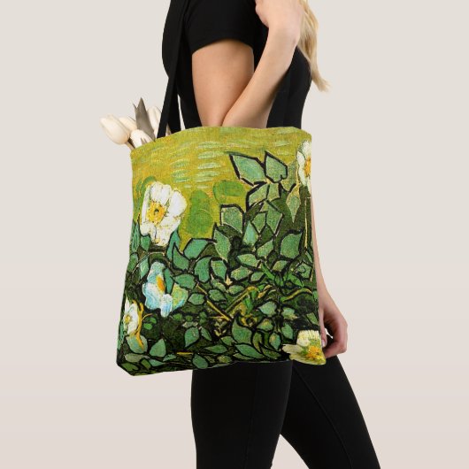 Van Gogh - Wilde Rose Tasche (Von Nahem)