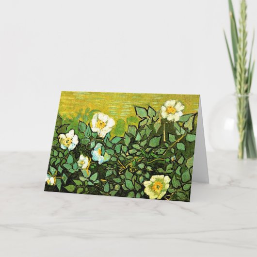 Van Gogh - Wilde Rose, Van Gogh Gemälde, Karte (Vorderseite)