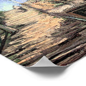 Van Gogh Windmill on Montmartre Poster (Ecke)