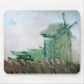 Van Gogh Windmühlen-Gemälde Mousepad (Vorne)