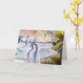 Van Gogh: Winterlandschaft Karte (Gelbe Blume)