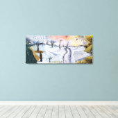 Van Gogh: Winterlandschaft Leinwanddruck (Insitu (Holzboden))