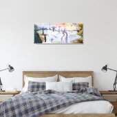 Van Gogh: Winterlandschaft Leinwanddruck (Insitu (Schlafzimmer))
