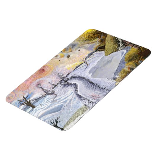 Van Gogh: Winterlandschaft Magnet (Linke Seite)