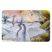 Van Gogh: Winterlandschaft Magnet (Horizontal)