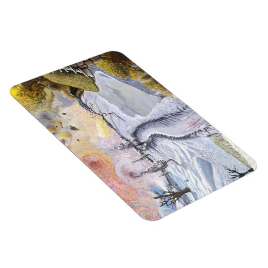 Van Gogh: Winterlandschaft Magnet (Rechte Seite)