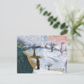 Van Gogh: Winterlandschaft Postkarte (Stehend Vorderseite)