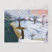 Van Gogh: Winterlandschaft Postkarte (Vorderseite)