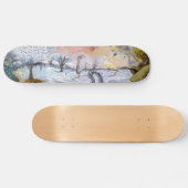 Van Gogh: Winterlandschaft Skateboard (Horizontal)