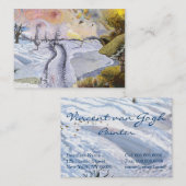 Van Gogh: Winterlandschaft Visitenkarte (Vorne/Hinten)