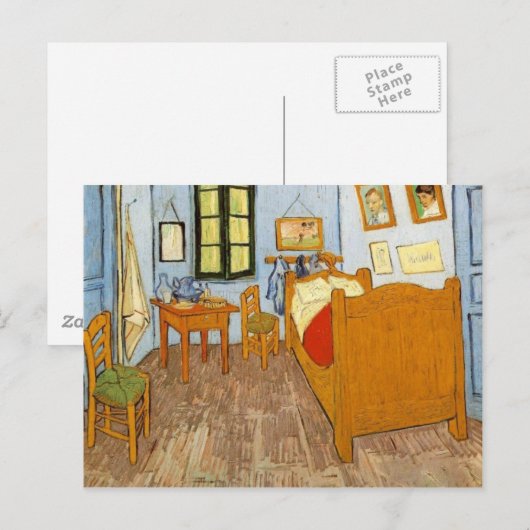 Van Gogh-Zimmer Postkarte (Vorne/Hinten)