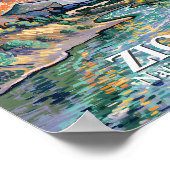 Van Gogh Zion Watchman Virgin River Sonnenuntergan Poster (Ecke)
