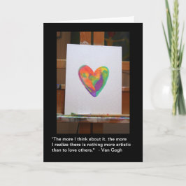 Van Gogh Zitat "Artistic" Valentinstag Card Feiertagskarte