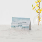 Van Gogh Zitat zur Wasserfarbe des Ozeans Karte (Gelbe Blume)