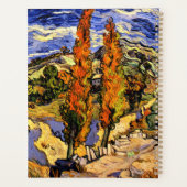 Van Gogh - Zwei Poplars auf einem Hügel Planer (Rückseite)