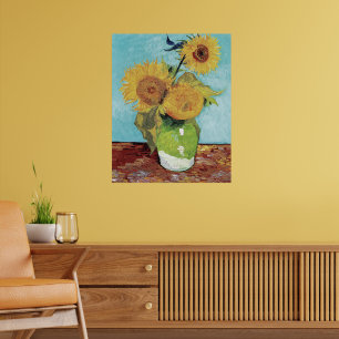 Van Gogh Zwei Sonnenblumen Original Kunst Meisterw Poster
