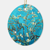 Van Gogh - Zweige mit Almond-Blüten Keramik Ornament (Links)