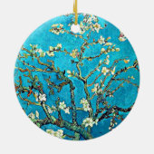 Van Gogh - Zweige mit Almond-Blüten Keramik Ornament (Hinten)