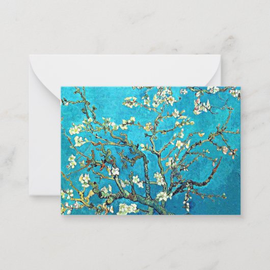 Van Gogh - Zweige mit Almond-Blüten Mitteilungskarte (Vorderseite)